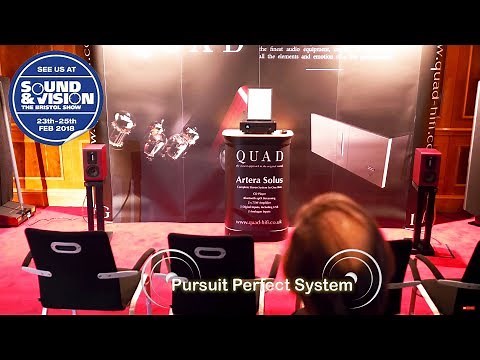 Quad HiFi NEW Artera Solus CD Amplifier All in one S1 Speakers @ Bristol Show 2018 Sound & Vision