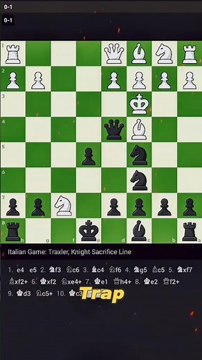 ⚡The Traxler Trap: Black’s Brutal Checkmate in 10 Moves! ♟️⚡