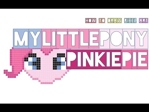 how to draw pinkie pie my little pony easy | small & big | mlp cute doodle | pixel art perler beads