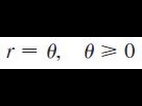 r = theta, theta greater than 0 Sketch the curve with the given polar equation.