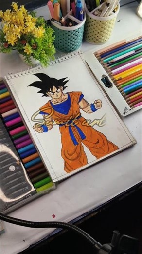 Goku ka drawing sketch art commission art 🎨🎨 #sumitart #sumitartgokudrawing