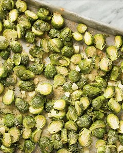 28K views · 701 reactions | This right here is the way to turn brussel sprout haters into brussel sprout lovers! https://thestayathomechef.com/garlic-butter-roasted-brussel-sprouts/ | Recipes | Facebook
