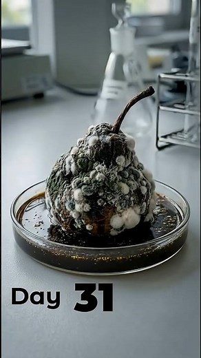 How Fast Does Fruit Really Decompose? Pear Test #timelapse #science #experiment
