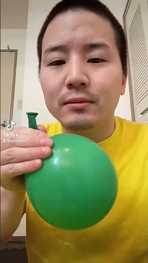 Balloon blowing contest with junya1gou My balloon burst🎈🤪