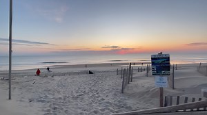 Easter Sunrise in Kitty Hawk at Lillian st access 3/31/24 56 degrees W at 11 mph 6:46 am | OBX Sunrise