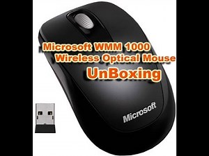 Microsoft WMM 1000 Wireless Optical Mouse Unboxing