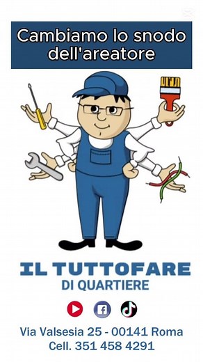 Sostituiamo lo snodo del dell’aeratore Video completo su youtube: https://youtube.com/shorts/YX8wz0XwEH4 Rispondendo alle vostre domande, mostriamo in questo tutorial una procedura molto semplice e veloce per sostituire lo snodo dell’aeratore del bidet. Per ulteriori info o domande scriveteci su FB, Youtube o via whatsapp al 351.4584291 #tuttofare #tuttofarediquartiere #aggiustatutto #idraulica #idraulico #idraulicofaidate #faidate #tipsandtricks #aeratore #areatore #frangigetto #bidet #wc #bagn