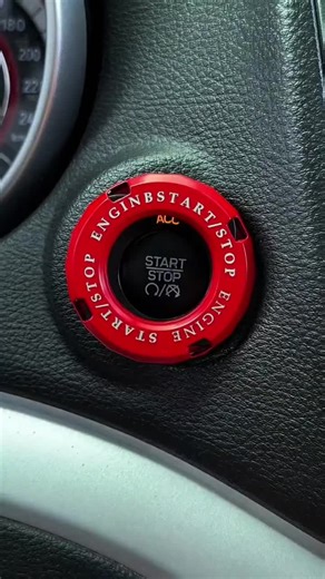 Tybast Rotary Push Start Button Cover for Cars