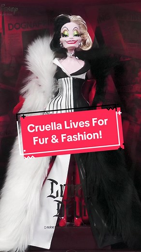 @MattelCreations made the perfect Cruella doll that blends cruel and fashionable! #sponsored #cruelladevil #cruella #cruelladoll #cruelladeviledit