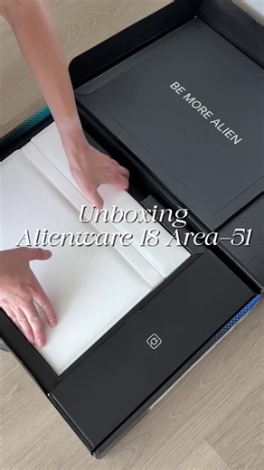 Unboxing new laptop with us ✨ Alienware 18 Area-51 #alienware #unbox #unboxing #area51