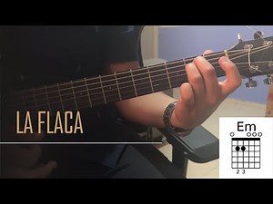 How to Play La Flaca - Jarabe de Palo on Acoustic Guitar / PDF Chords