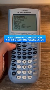 4.9K views · 20 reactions | A TI-84, an ESP32 board, and ChatGPT hacked together in one pocket-sized AI experiment. Video: GPTCALCULATOR / YouTube #artificialintelligence #ai #technews | Digital Trends | Facebook