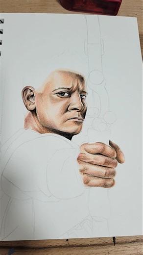 Hawkeye drawing 😅 #drawing #marvel
