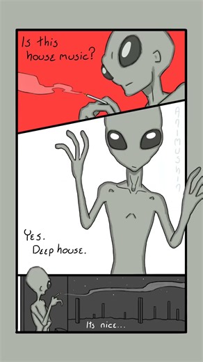 Is this house music? #drawing #animation #housemusic #alien #art