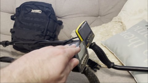 This Garrett coil found treasure before I even turned it on