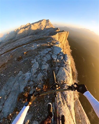 Don't look down 👀 POV from #GoProAthlete Kilian Bron latest film, "Dolomite". Shot on #GoProMAX. Shop GoPro for Mountain Biking 👉 GoPro.com/MTB | GoPro