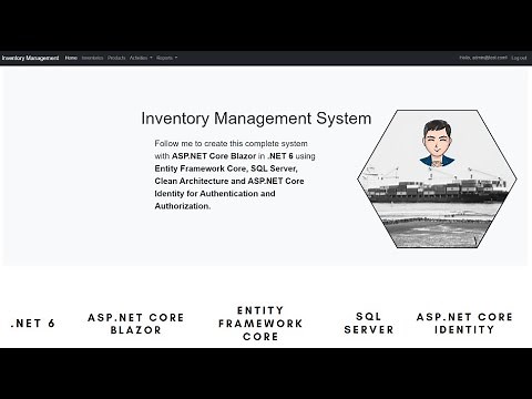 Full C# Project: Inventory Management System | ASP.NET Core Blazor, EF Core, SQL Server, Identity
