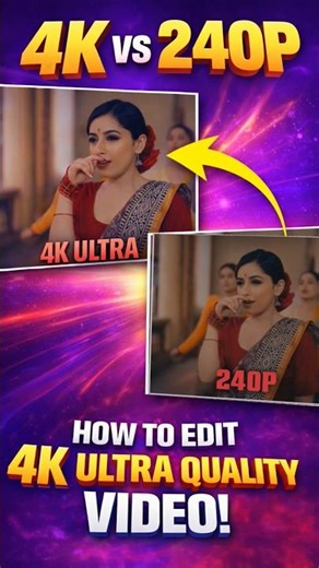 240p vs 4K Ultra Quality 😱 | Huge Difference | Full Comparison" #viral #trending #shorts #ytshorts