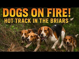Rabbit Dogs on a Hot Track #HoundHunting #Rabbit #BeagleStyle