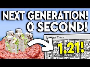 BEST NEW IRON FARM! Minecraft Tutorial 1.21 - 0 SECOND!
