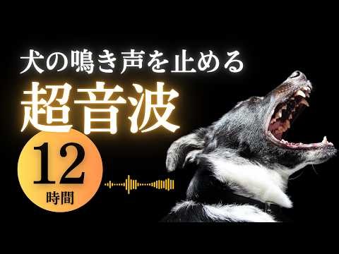 犬の鳴き声を止める超音波(12時間)。無駄吠え、騒音対策に