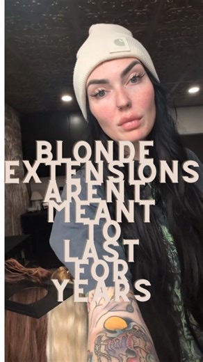 Dolly on Instagram: "If the average person doesn’t naturally walk around with bright blonde hair down to their waist, it’s unrealistic to expect extensions that were lifted from a level 3, 2, or even 1 to perform like untouched virgin hair forever. Extensions are designed to last, but longevity is not magic. It is directly tied to two variables. The quality of the hair itself and how it is maintained at home. If you are experiencing breakage before the 6 month mark while following proper home ca