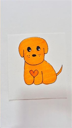 How to draw puppy 🐶 #trending #shorts #viral #art #drawing #creative #ytshorts #puppy drawing 😄