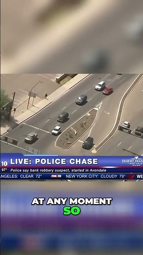Dramatic Arrest! Bank Robber Caught and Shot At in Police Chase! #shorts