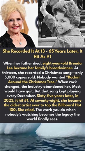 She Recorded It At 13 - 65 Years Later, It Hit As #1 #brendalee #celebritylife #hollywood
