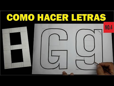Como hacer la letra G Mayuscula y Minuscula usando un 8