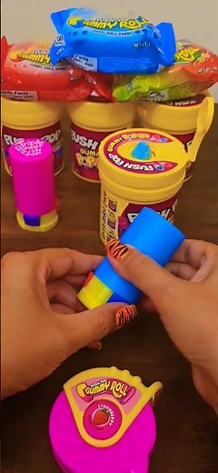 Push pop gummy pop its + triple power push pop candy #asmr