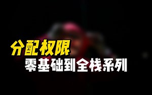 分配权限 - 《Python零基础到全栈系列课程》