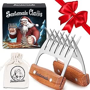 Meat Shredder Claws - Stainless Steel Meat Claws for Pulled Pork, Shredded Chicken, Bear Claws for Shredding Meat, Grill, BBQ Smoker Accessories, Grilling Gifts, Stocking Stuffers for Men