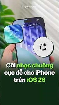 🔔 Cách cài nhạc chuông iPhone trên iOS 26 cực kì đơn giản #HuyLamCongNghe #iOS26 #iPhone
