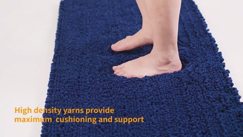 HAKUNA Upgrade Extra Large Pink Bathroom Rug Set 3 Pieces Ultra Soft, Thick Absorbent Bath Mats, Non Slip Chenille Toilet Mat for Bathroom, Bedroom, Kitchen