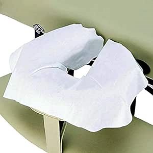 Huini Disposable Face Cradle Covers, 100 Count, 16 x 12 in, Nonwoven Headrest