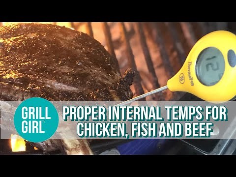 Proper Internal Cooking Temperatures for Chicken, Fish and Beef | Grill Girl Robyn Lindars
