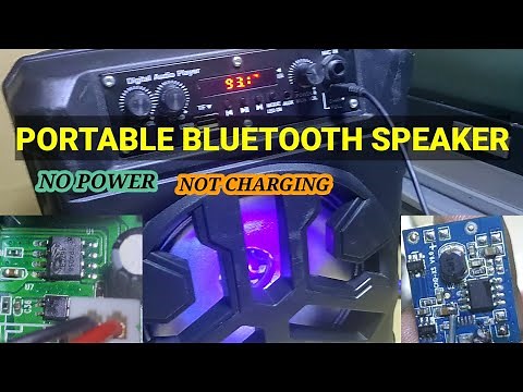 PORTABLE BLUETOOTH SPEAKER NO POWER || HOW TO REPAIR