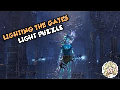 GW2 Lighting the Gates Light Puzzle (Mystery of the Raven Gate Ruins)