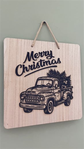 Laser engraved custom Christmas signs now available! Fully customizable and open for ideas. For sale now! Message us for more information! | Mitchell Design | Facebook