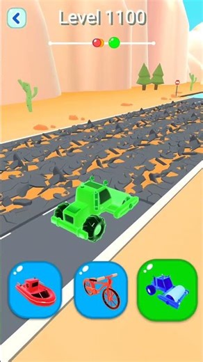 Shape-Shifting 2 GAMEPLAY Level No #1100 Walkthrough - New Update Car Racing #Shorts #ShapeShifting