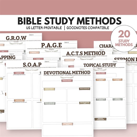 Bible Study Methods Bundle | SOAP, HEAR, Inductive Guide (PDF Download) | Christian Study - Etsy