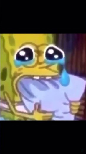 Spongebob crying with a pillow on his mouth(meme)