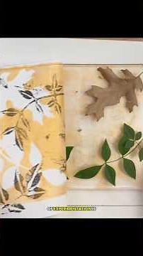 Gelli Printmaking with Leaves | Collagraph Texture Experiment