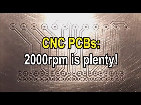 CNC engraving a PCB - with a REALLY slow spindle speed