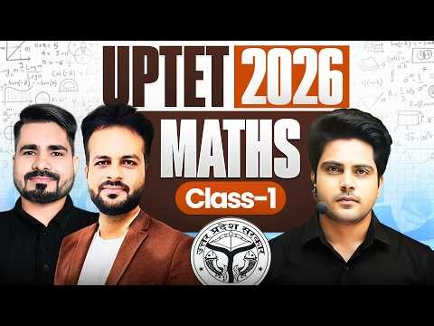 UPTET 2026 Maths/गणित Class 1 by Sachin Academy live 6PM
