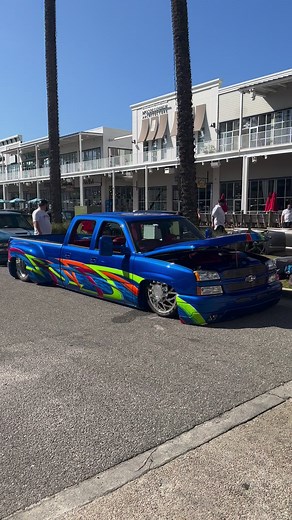 SICK Dually at Orange Beach Invasion 🔥 #sickslammedtrucks #baggedtrucks #baggeddually | SICK Slammed Trucks