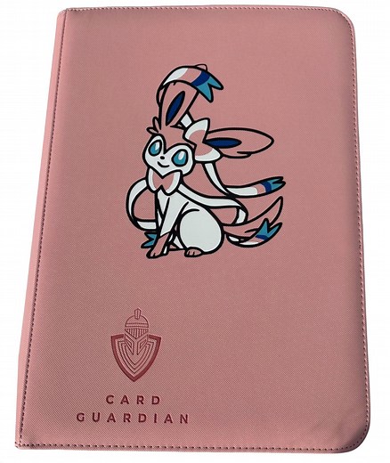 Sylveon Pokémon Binder – Card Guardian Premium Binder in Pink – 4, 9, 12 Pocket – Handmade Vinyl Design - Etsy