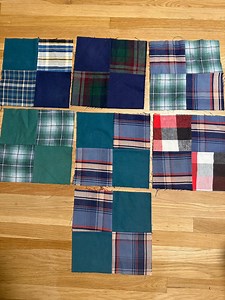 Flanell Quilt Blöcke -7 gesamt. Sie scheinen Vintage zu sein, aber ich kann es nicht mit Sicherheit sagen. - Etsy.de