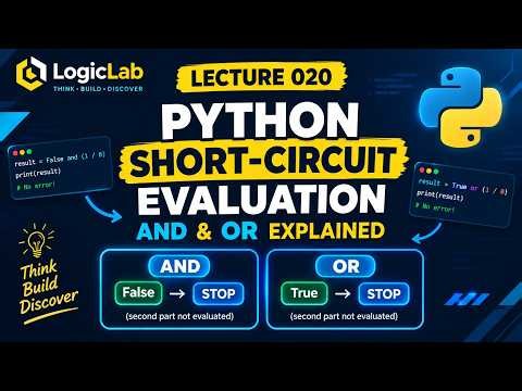 Python Short-Circuit Evaluation Explained | and & or in Python